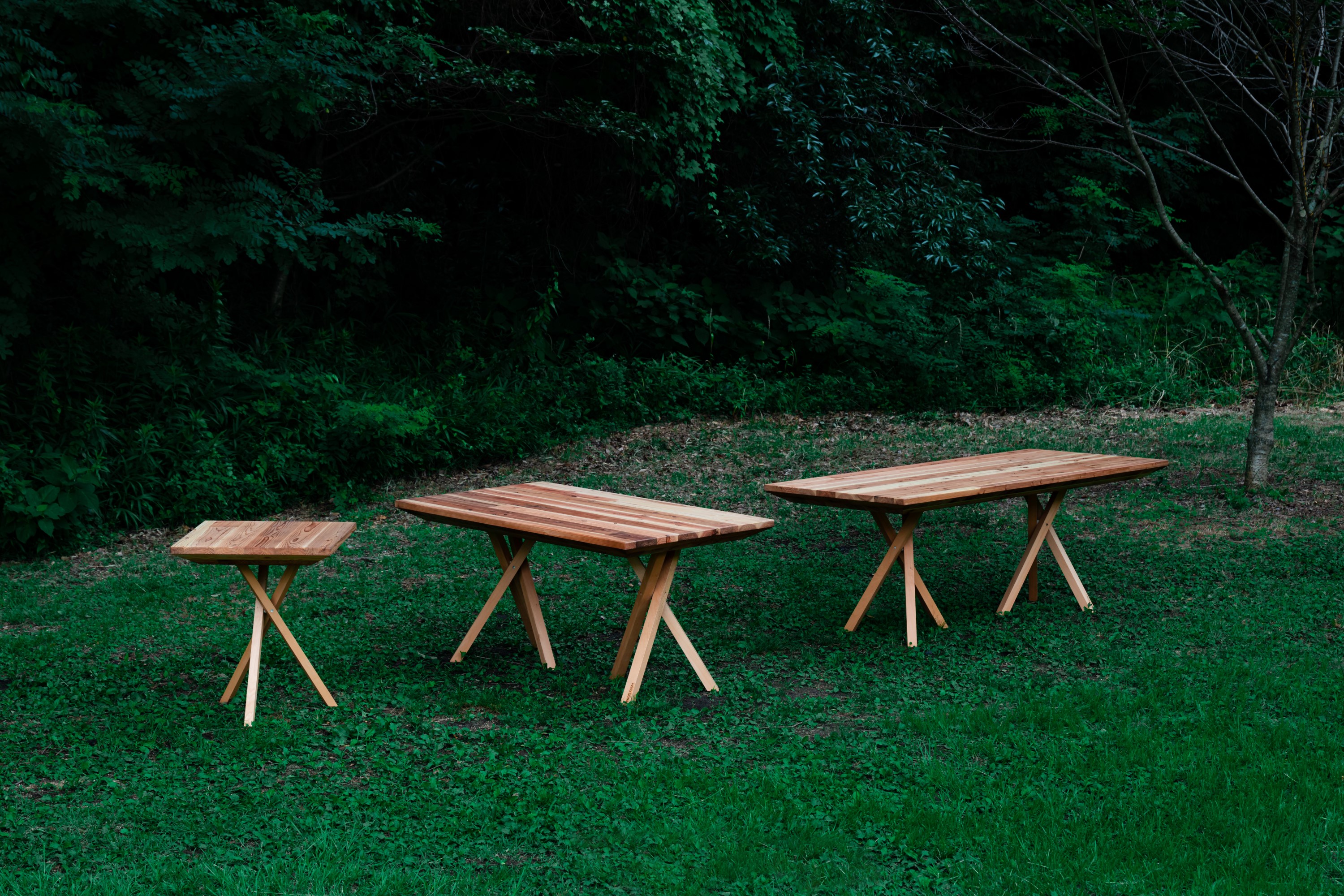 ウッドデザイン賞 受賞作品データベース | 木庵 ベンチ／テーブル 2022