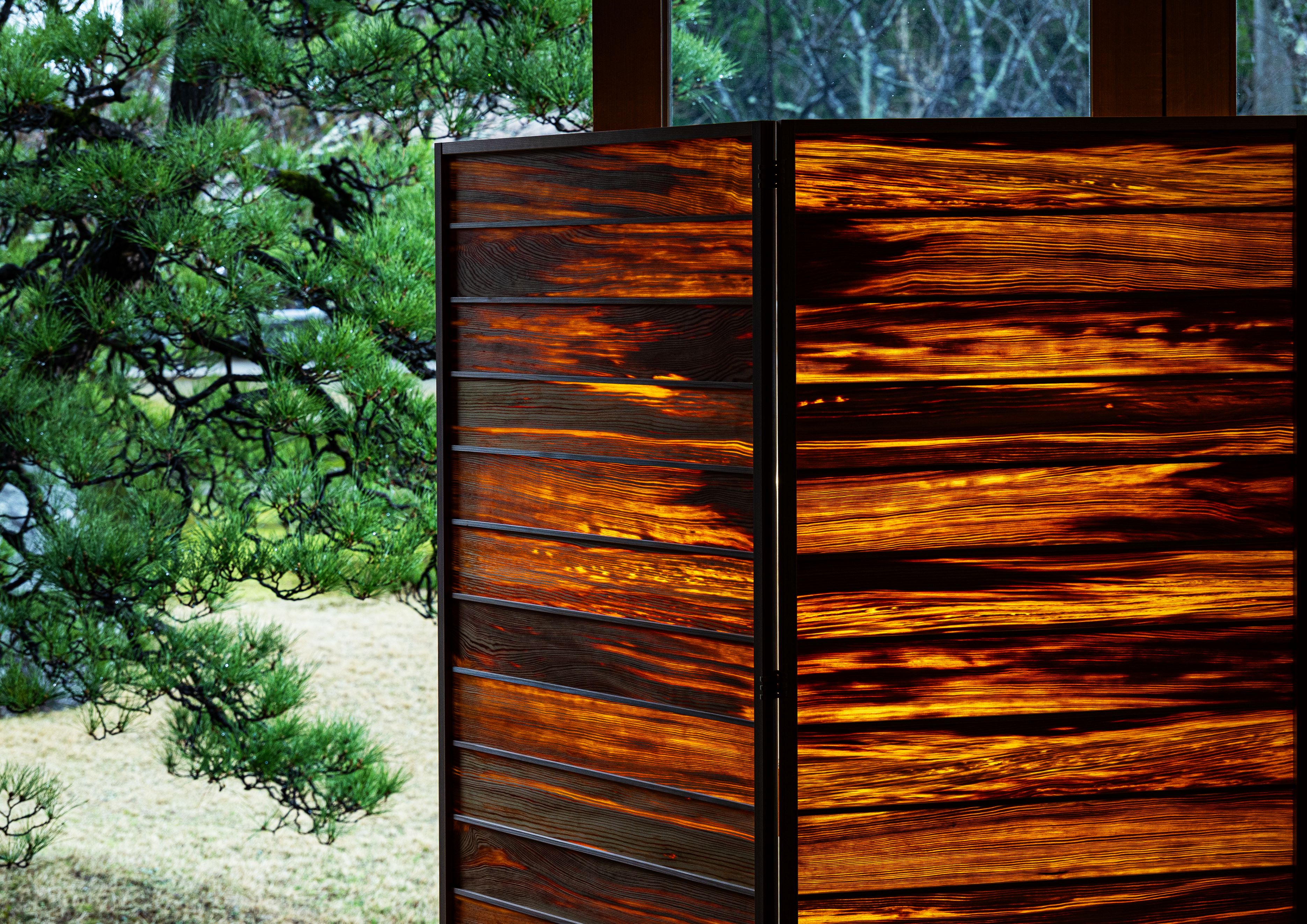 ウッドデザイン賞 受賞作品データベース | Fat Wood Byobu / 肥松の