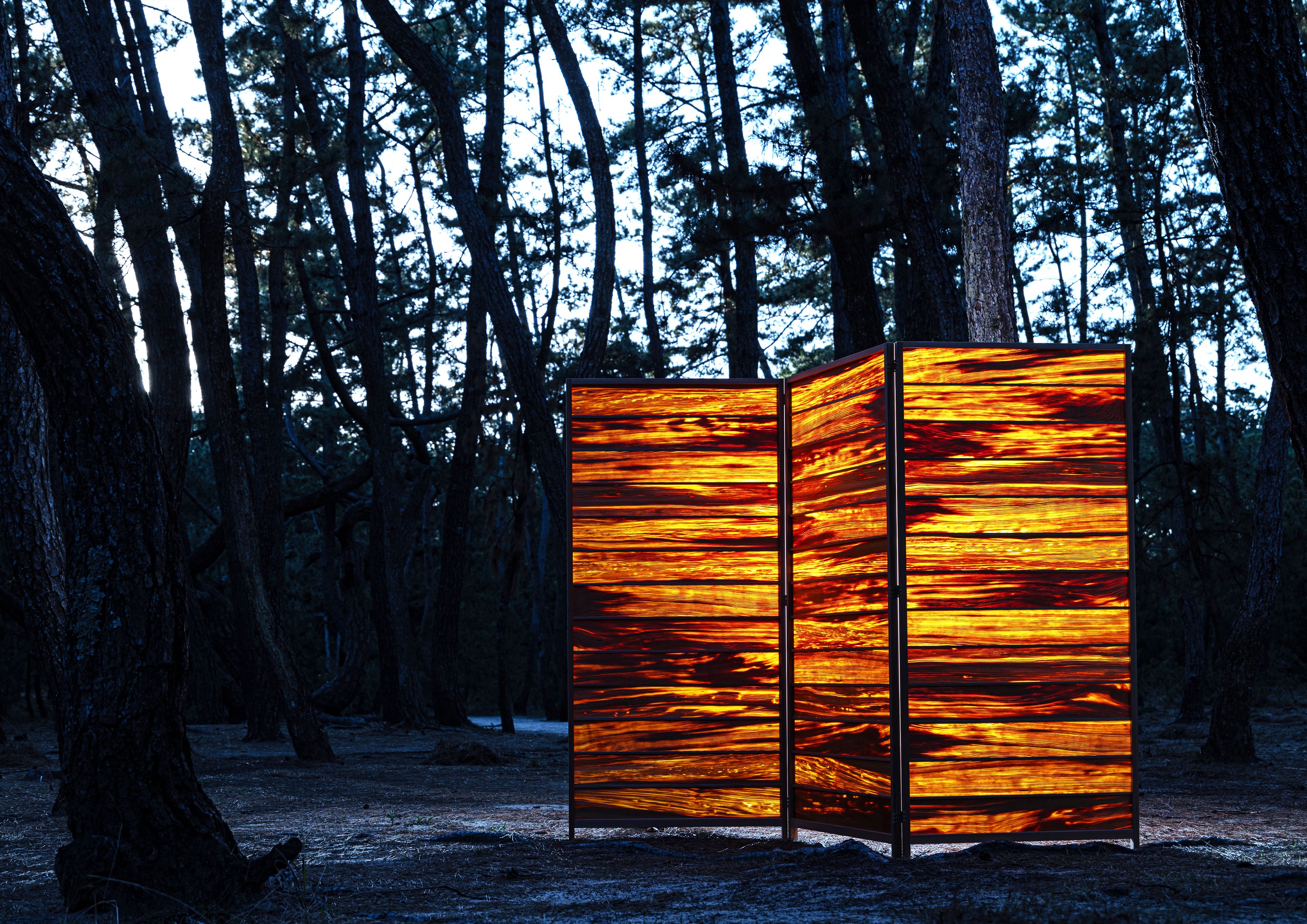 ウッドデザイン賞 受賞作品データベース | Fat Wood Byobu / 肥松の